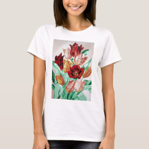 Camiseta Buquê Floral de Tulips, Belo Bronzeado
