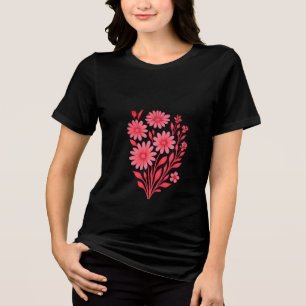 Camiseta Buquê Floral Rosa