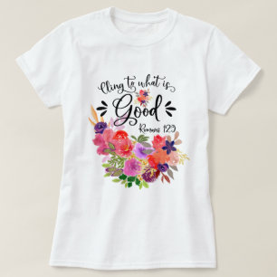 Camiseta Buquê oral colorido  Romanos 12:9