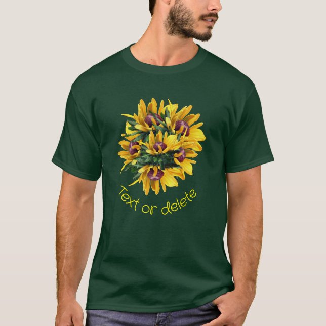 Camiseta Buquê Susan Flower de olhos negros personalizado (Frente)