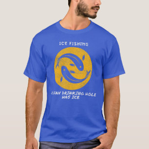CAMISETA BURACO DE BEBIDA FAV DE PESCA NO GELO TEM GELO