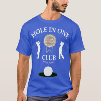 Camiseta Buraco Em Um Clube Engraçado Mens Humor De Golfe