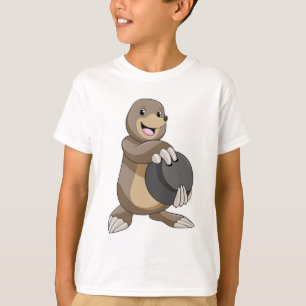 Camiseta Buraco na Boliche com Bola de boliche