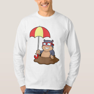 Camiseta Buraco na chuva com guarda-chuva