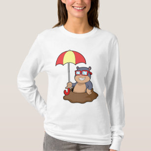 Camiseta Buraco na chuva com guarda-chuva