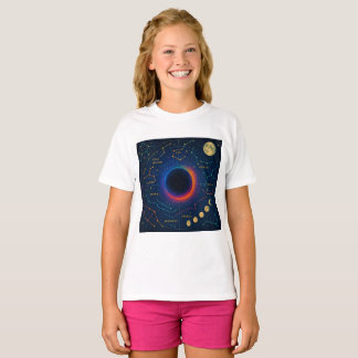 Camiseta Buraco Negro Cósmico e Constelações Arte - Celesti
