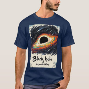 Camiseta Buraco Negro de Responsabilidades - Espaço Engraça