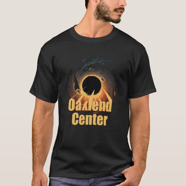 Camiseta Buraco Negro do Oakland Center (Frente)