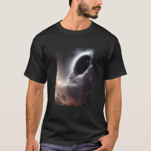 Camiseta Buraco Negro Numa Ciência Espacial Da Galáxia