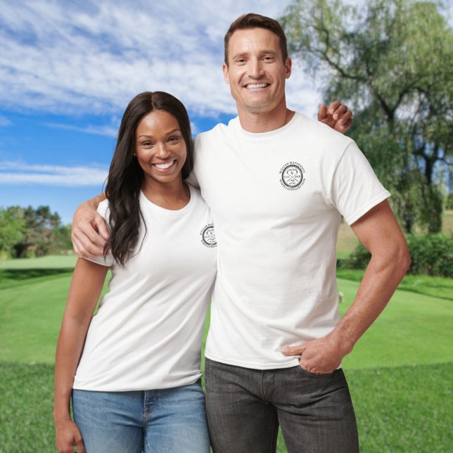 Camiseta Buraco num Ténis Personalizado Clássico (Hole in One Classic Golf Personalised T-Shirt)