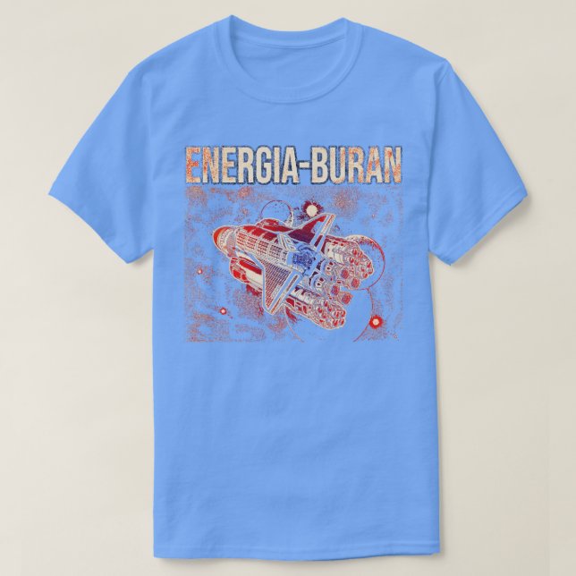 Camiseta Buran Shuttle Energia Rocket (Frente do Design)