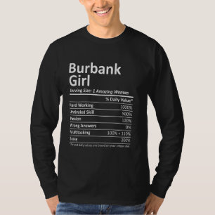 Camiseta BURBANK GIRL IL ILLINOIS Funny City Home Roots EUA