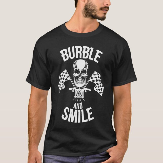 Camiseta Burble and Smile Motorbike Chopper (Frente)