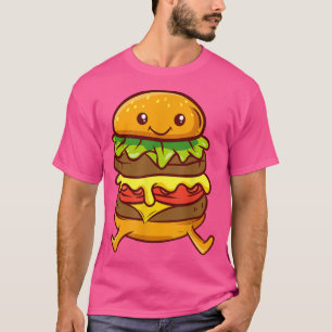 Camiseta Burger - Anime Kawaii Cute - Ha Japonês Estético