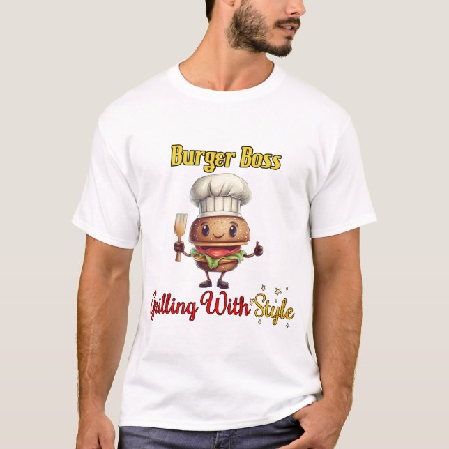 Camiseta Burger Boss Grelha com Estilo (Frente)