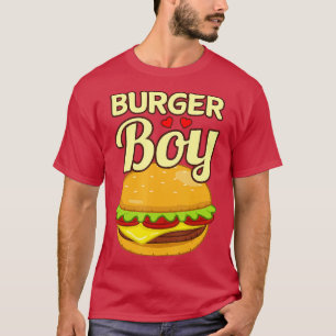 Camiseta Burger Boy Cheeseburger Hamburger Comida Lover