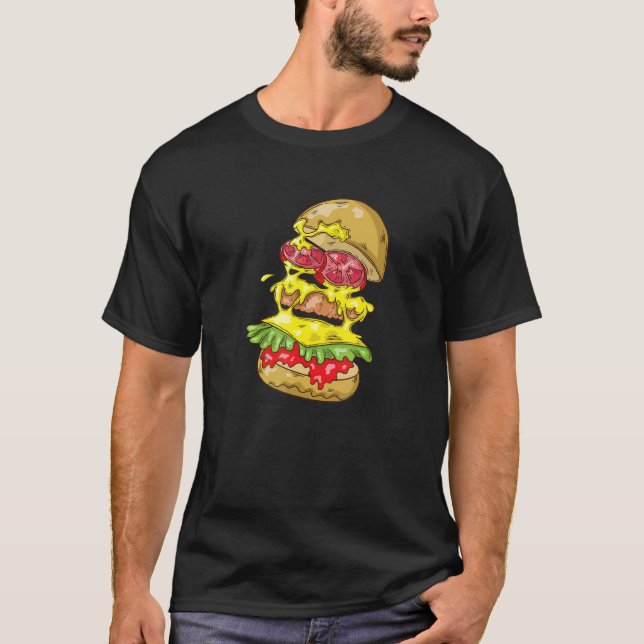 Camiseta Burger Com Tomates E Queijo (Frente)