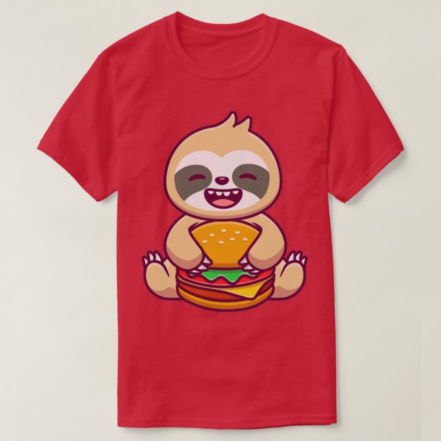 Camiseta Burger de Comida de Lã (Frente do Design)