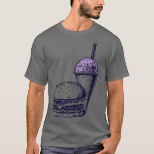 Camiseta Burger e Cone de Neve