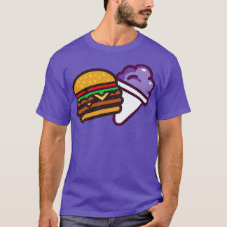 Camiseta Burger e Cone de Neve