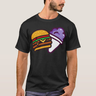 Camiseta Burger e Cone de Neve