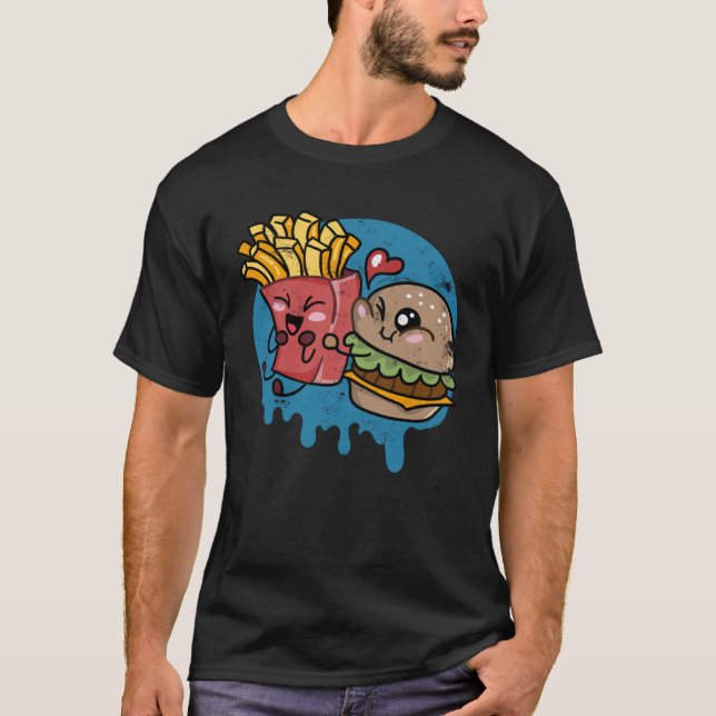 Camiseta Burger E Fries BestAmigos Perfeitos Combo Grille (Frente)