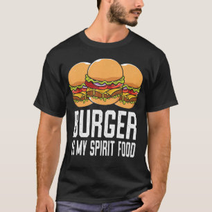 Camiseta Burger É Minha Comida Espirituosa Eu Cheeseburger 
