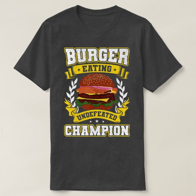 Camiseta Burger Eating Champion Burger Lovers  (Frente do Design)