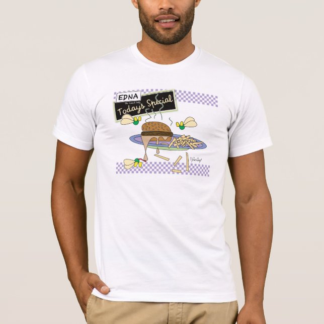 Camiseta Burger - Edna, a moça do almoço (Frente)