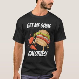 Camiseta Burger exige carne de galinha com calorias