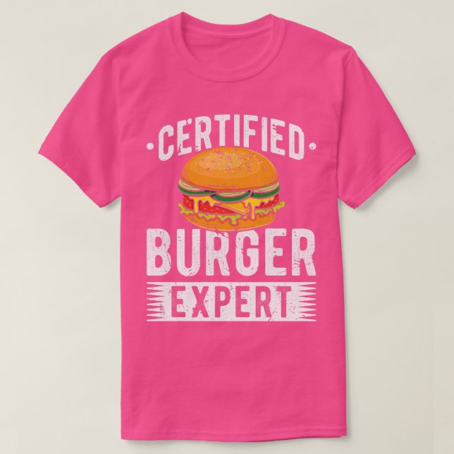 Camiseta Burger Expert Burger Hover Certificado (Frente do Design)
