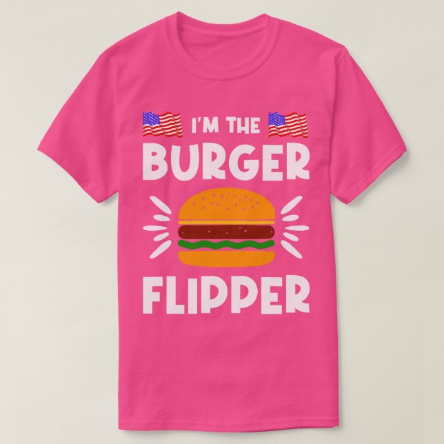 Camiseta Burger Flipper American Hamburger Lover (Frente do Design)