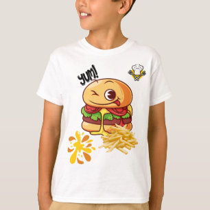 Camiseta Burger & Fries Besties - Kids de Comida Rápida Tê