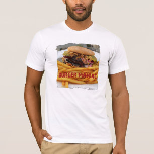 Camiseta Burger Maniac T-Shirt Divertido!