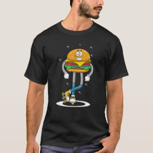 Camiseta Burger On Rollerskates Roller Blades Skater