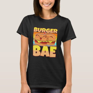 Camiseta Burger Patties Buns Bread Casais Deliciosos Bef M