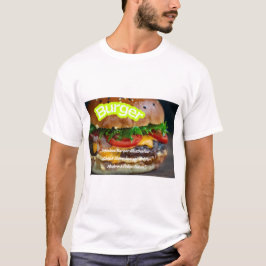 Camiseta Burger Piece Photo - Real Delicious Food Image