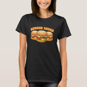Camiseta Burger Squad Cheeseburger Engraçado Hamburger Burg