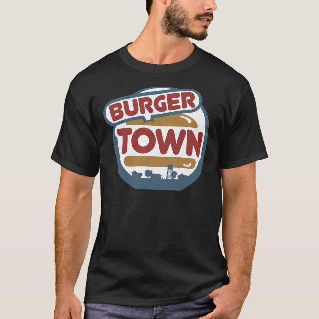 Camiseta Burger Town Essential T-Shirt (Frente)