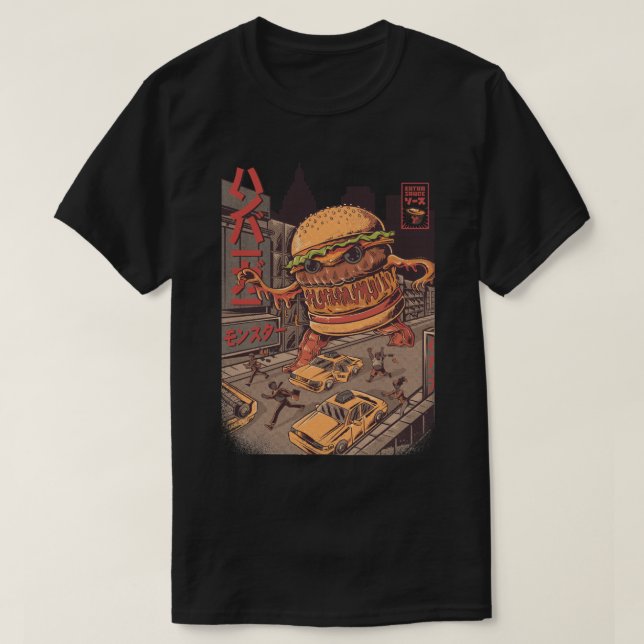 Camiseta BurgerZilla (Frente do Design)