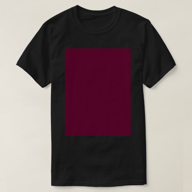 Camiseta BURGUNDY (Maroon)...Plain...Solid...Block... (Frente do Design)