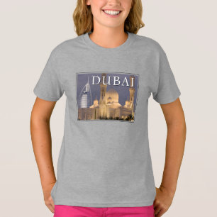 Camiseta Burj al Arab   Mesquita no Dubai Evening