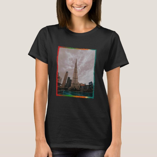 Camiseta Burj Khalifa Dubai Emirados Árabes Unidos (Frente)