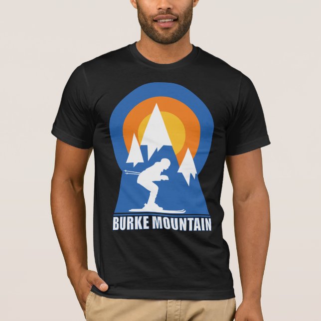 Camiseta Burke Mountain Ski Sunset (Frente)