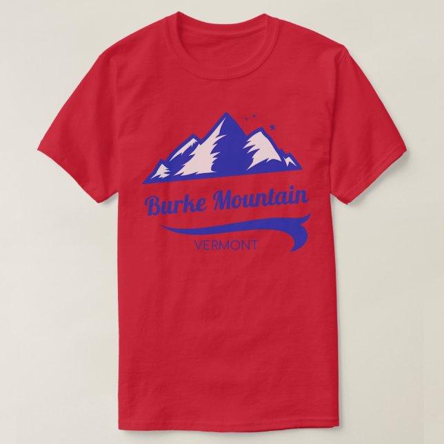 Camiseta Burke Mountain ski Vermont 1 (Frente do Design)