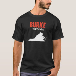 Camiseta Burke Virginia Estado Americano Viagem Virginian