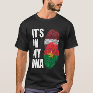 Camiseta Burkina Faso E Bandeira Do Patrimônio Do DNA Mix D