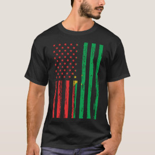 Camiseta Burkina Faso Flag América EUA Está no meu DNA para