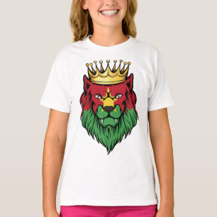 Camiseta Burkina Faso Lion King Flag