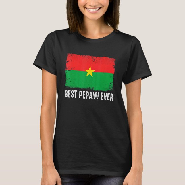 Camiseta Burkina Faso - Sinalizador Mais Afetado De Pepaw E (Frente)